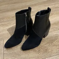 crew booties black multi