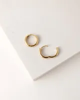 BEA 15MM HOOP EARRINGS