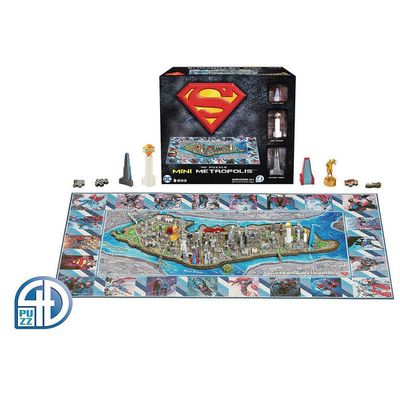 4D Puzzle - Superman Mini Metropolis - 833 Piece Puzzle