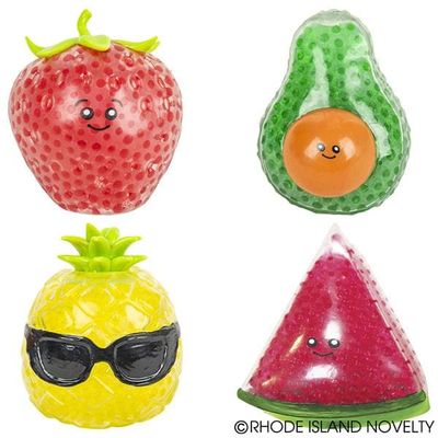 6" Squeezy Bead Fun Fruits