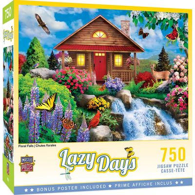 Lazy Days - Floral Falls - 750 Piece Puzzle