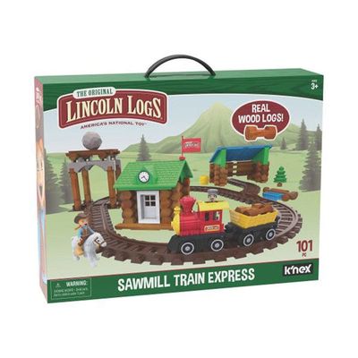 Lincoln Logs - 101 Piece Sawmill Train Express - Building Set