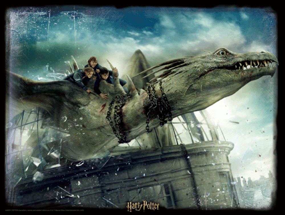 Lenticular 3D Puzzle - Harry Potter Dragon - 300 Piece Puzzle