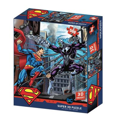Lenticular 3D Puzzle -  Superman vs. Electro - 300 Piece Puzzle