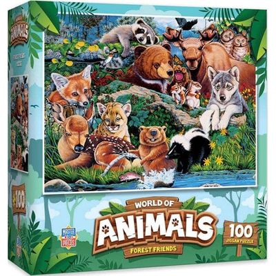World of Animals Forest Friends Jigsaw Puzzle - 100 Piece Puzzle