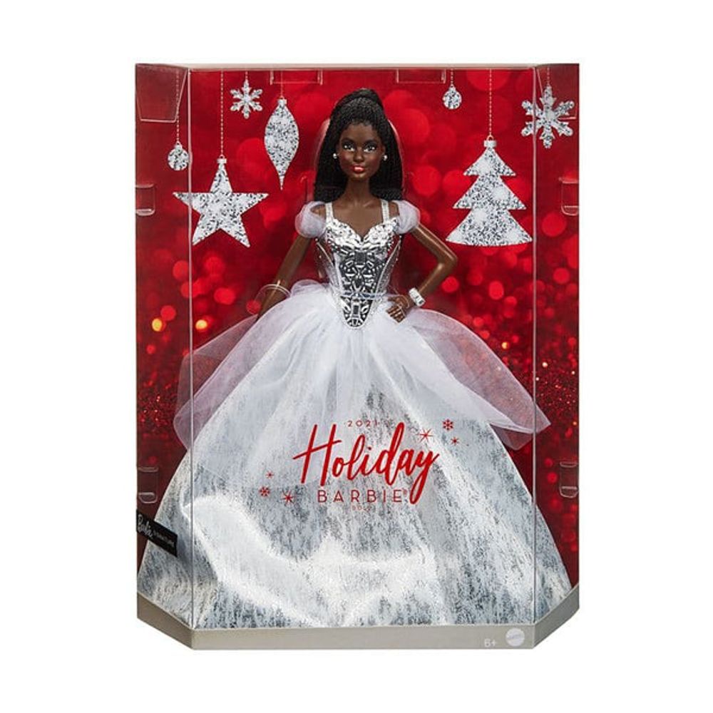 2021 Holiday Barbie Doll - Brunette Braids