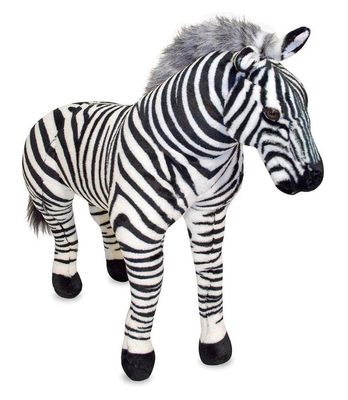 melissa and doug zebra plush