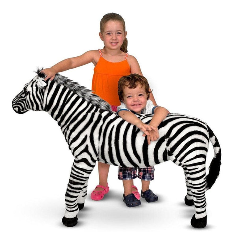 Zebra - Lifelike Animal Giant Plush