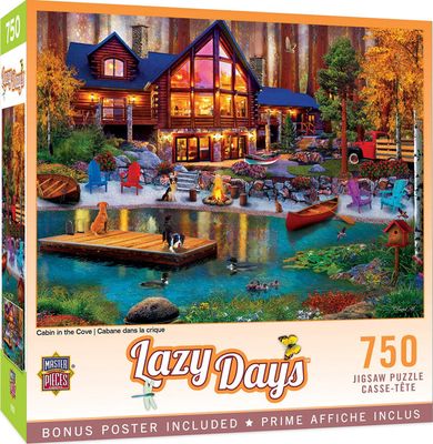 Lazy Days - Cabin in the Cove - 750 Piece Puzzle