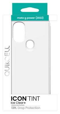 Quikcell Moto g Power 22  ICON TINT Series Transparent Case  - Ice