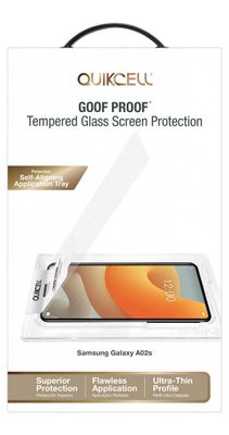 Quikcell Goof Proof Tempered Glass for Samsung A02s
