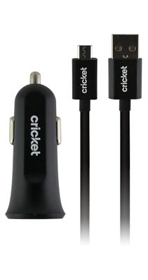 Cricket 2.4A Single Port Micro USB Car Charger