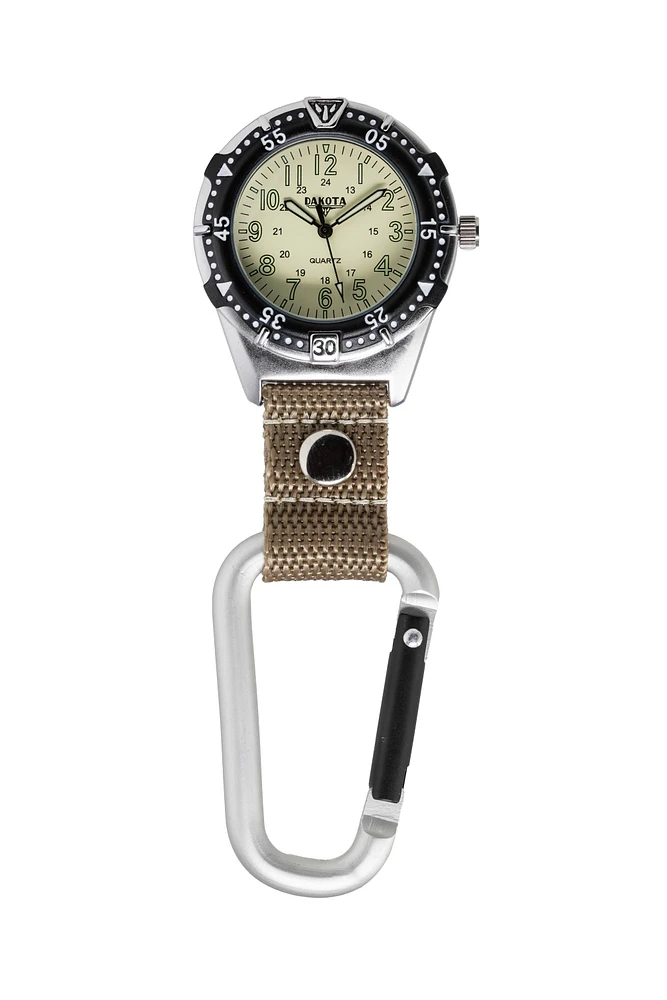 Alum Backpacker - Silver Case Khaki Dial