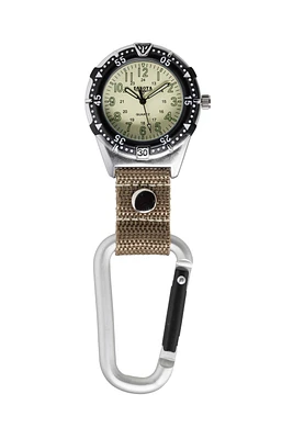 Alum Backpacker - Silver Case Khaki Dial