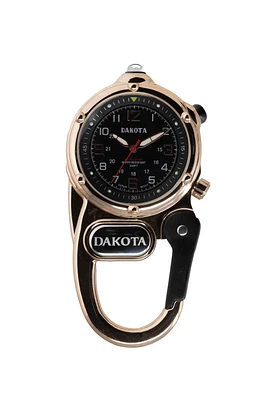 Miniclip Microlight - Shiny Rose Gold Case Black Dial