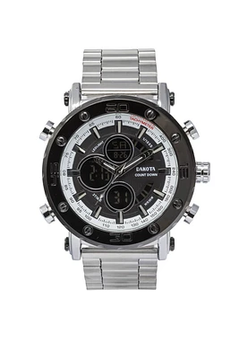 Dress Ana Digi 3 Eye - Silver Reverse LCD