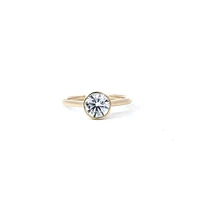 14K Lab Grown 1.01 Carat  Bezel Setting Diamond Ring - Gold / 1.00 Weight