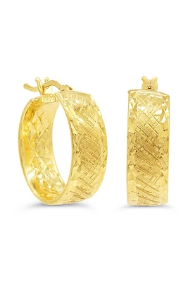 10K Yellow Gold Hoop Earrings