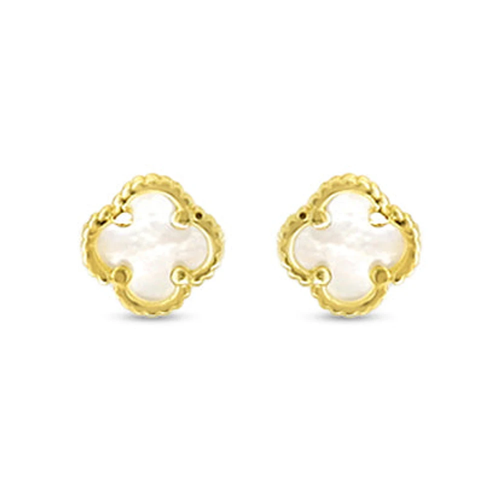 10K Yellow Gold Stud Earrings