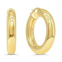 10K Yellow Gold Hoop Earring