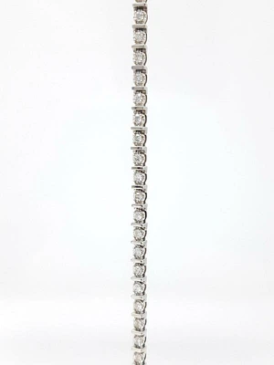 Tracking - 10K White Gold 1.50 Carat Diamond Tennis Bracelet, 7"
