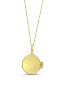 10K Yellow Gold Round Locket