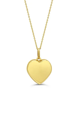 10K Yellow Gold Heart Locket