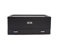 Roadster 10 Piece Watch Box with Drawer