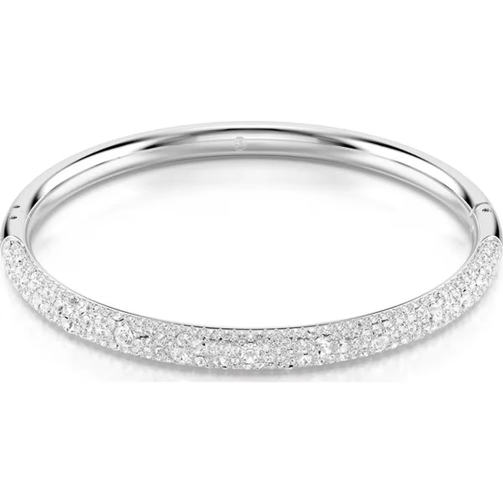 Swarovski - Sublima bangle, Snow pavé, White, Rhodium plated 5684243