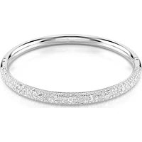 Swarovski - Sublima bangle, Snow pavé, White, Rhodium plated 5684243