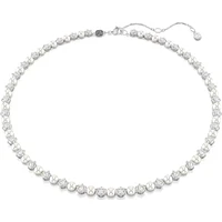 Swarovski - Matrix Tennis necklace, Crystal pearl, Round cut, White, Rhodium plated 5689623