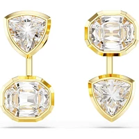 Swarovski - Imber earring jackets, Asymmetrical design, Mixed cuts, White, Gold-tone plated 5705461