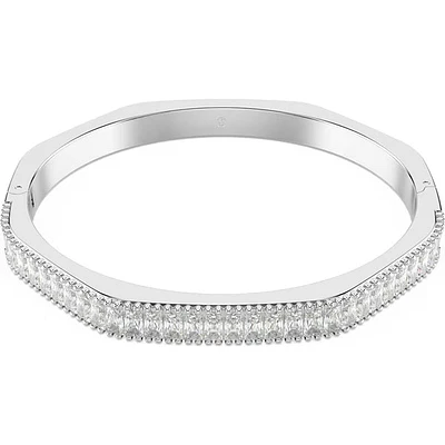 Swarovski - Matrix bangle, Baguette cut, White, Rhodium plated 5705784
