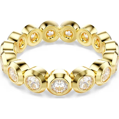 Swarovski - Imber ring, Round cut, White, Gold-tone plated 5714309