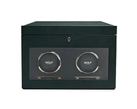 British Racing Double Watch Winder with Storage 