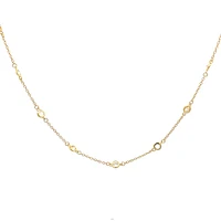 925 Gold Plated Sterling Silver 20-22" Cubic Zirconia Chain