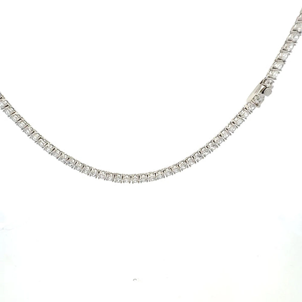 925 Sterling Silver 18" 3mm Cubic Zirconia Chain