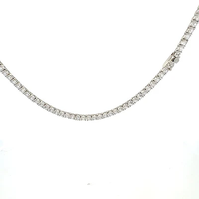 925 Sterling Silver 18" 3mm Cubic Zirconia Chain