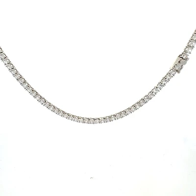 925 Sterling Silver 16" 3mm Cubic Zirconia Chain