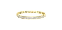 10K Yellow Gold 2.55cttw Diamond Bangle