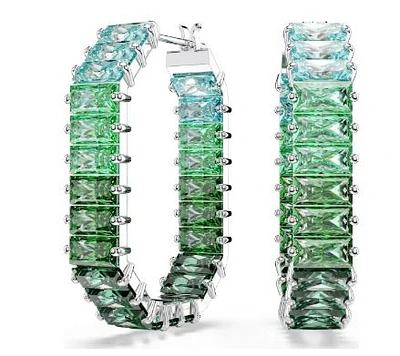 Swarovski Matrix Green Pierced Earrings - 5705787