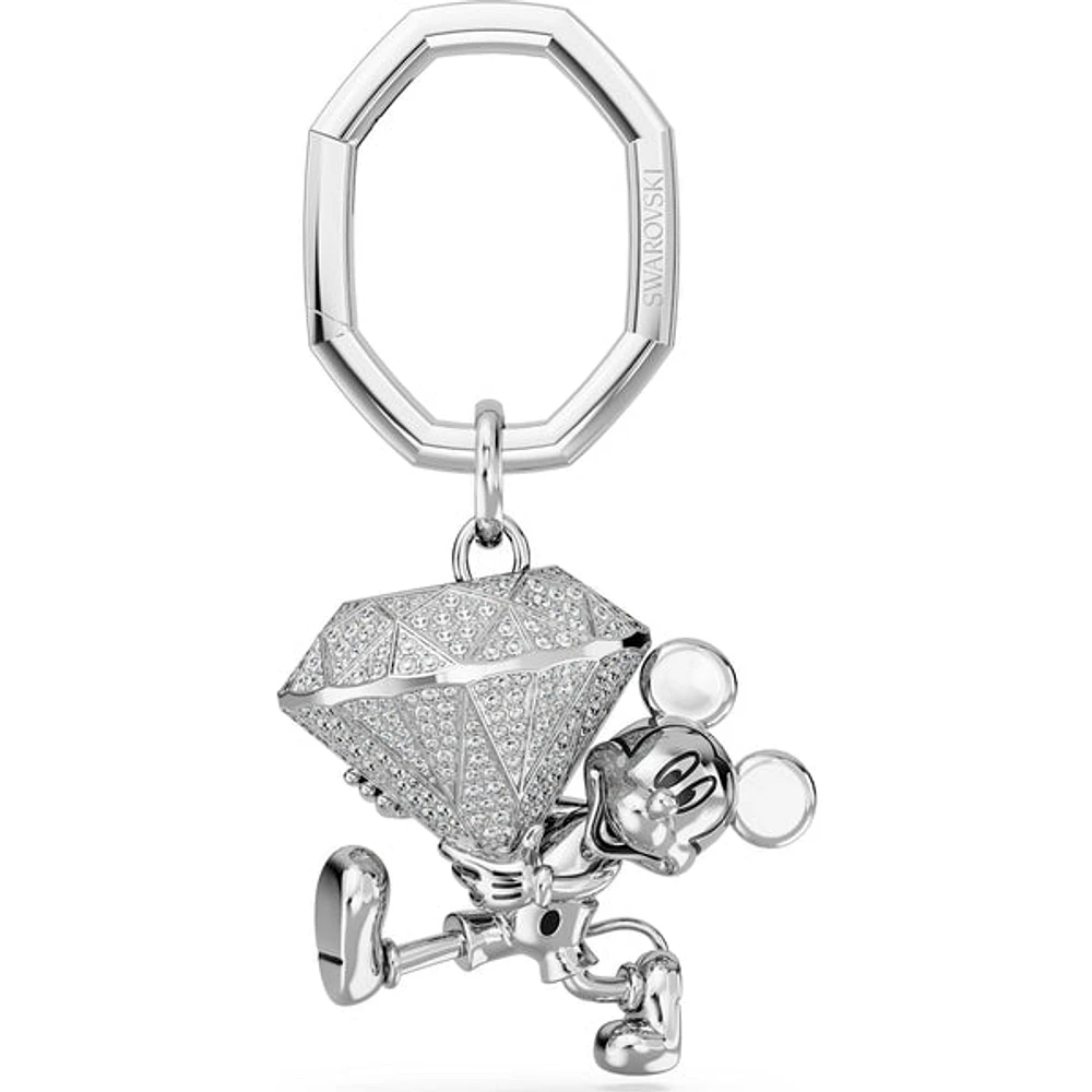 Swarovski Disney 100: Mickey Mouse Keyring White 5670082 - Discontinued