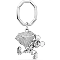 Swarovski Disney 100: Mickey Mouse Keyring White 5670082 - Discontinued