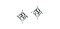 10K White Gold 0.25cttw Lab Grown Diamond Earrings