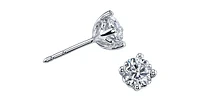 14K White Gold 0.40cttw Round Cut Canadian Diamond Stud Earrings