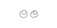 10K White Gold 0.65cttw Diamond Earrings
