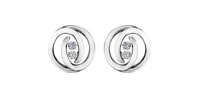 10K White Gold 0.20cttw Diamond Earrings