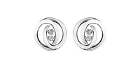 10K White Gold 0.20cttw Diamond Earrings