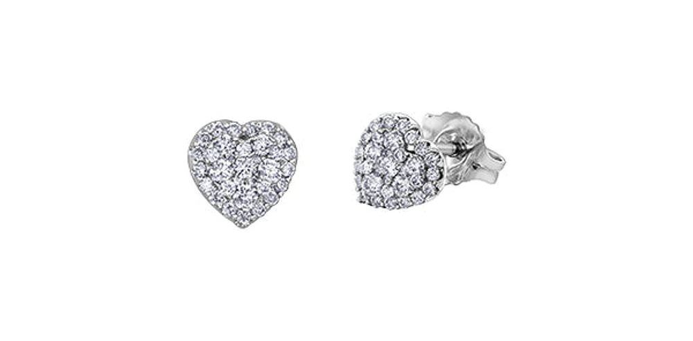 14K White Gold 0.33cttw Diamond Earrings