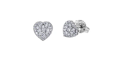 14K White Gold 0.33cttw Diamond Earrings
